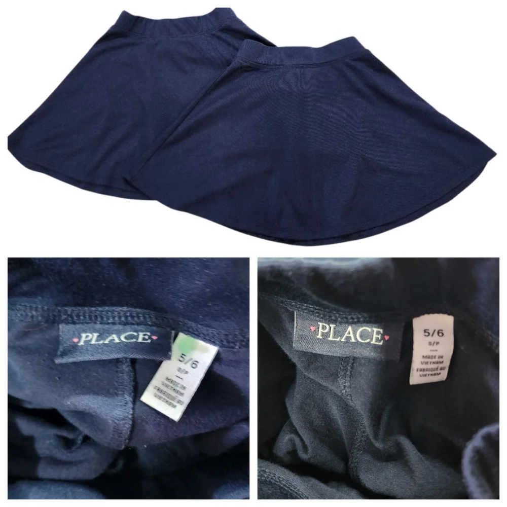 7pc Children's Place Navy Uniform Set - Skirts, Pants, Leggings